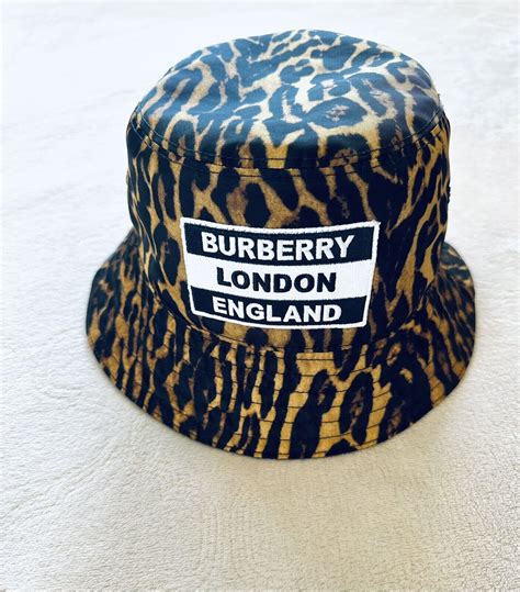 burberry cheetah bucket hat|Burberry reversible bucket hat.